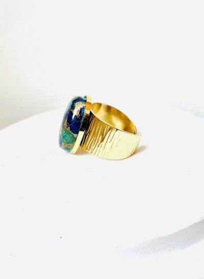 Bague ARIANA bleue/verte – Image 6