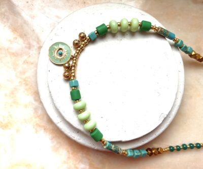 Collier ANAÏS vert d'eau – Image 3