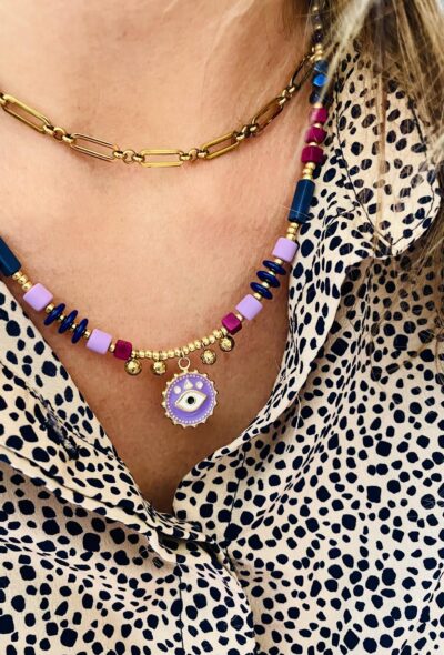 Collier ANAÏS violet – Image 5