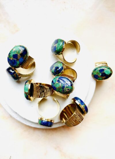 Bague ARIANA bleue/verte – Image 8