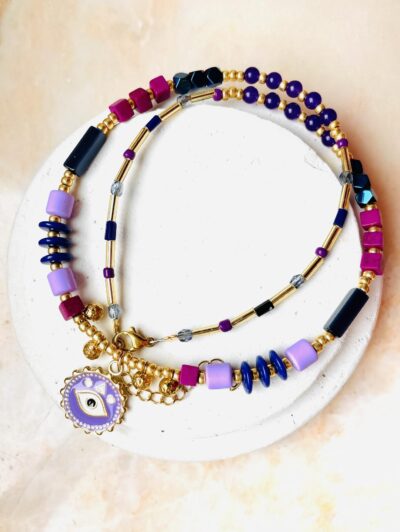 Collier ANAÏS violet – Image 3