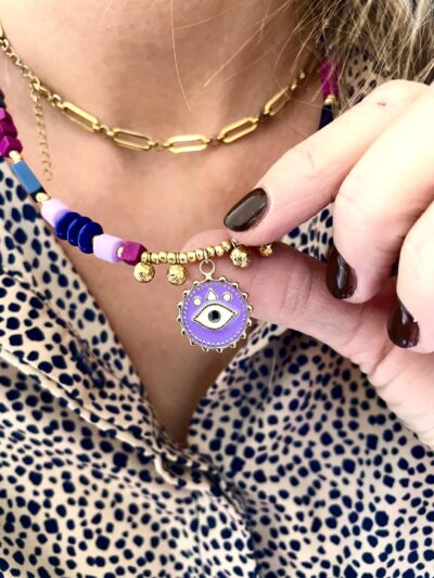 Collier ANAÏS violet – Image 2