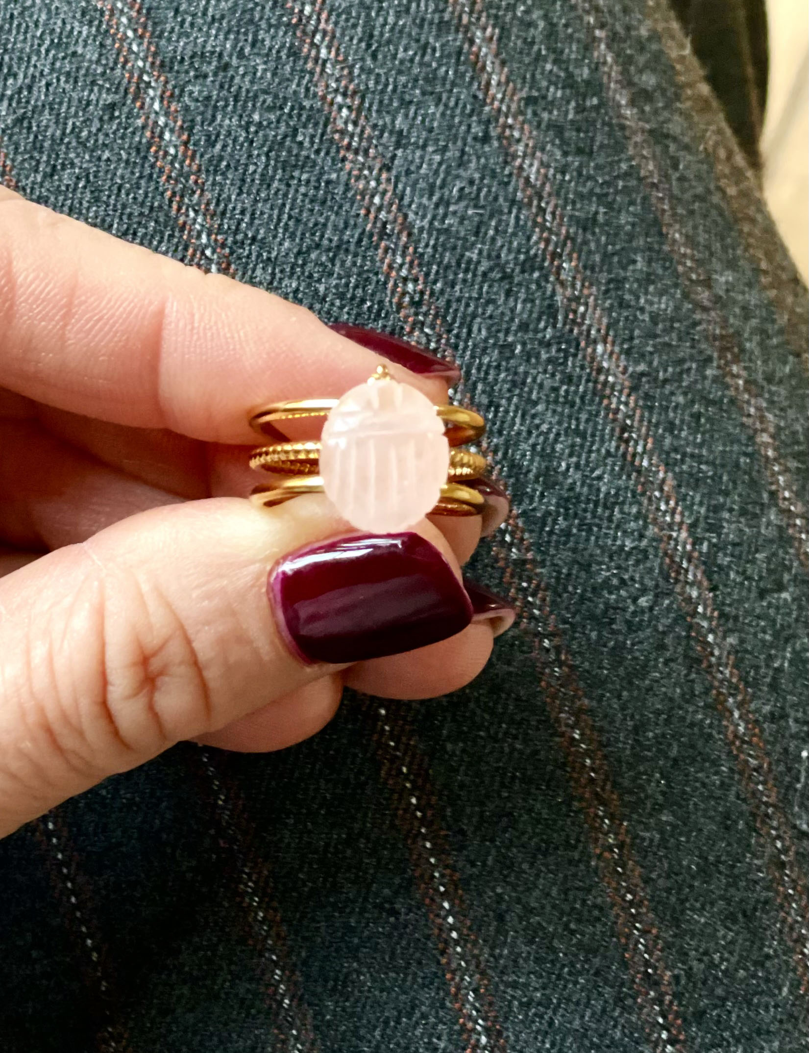 Bague SCARA quartz rose – Image 3