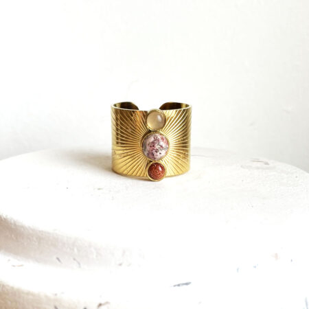 Bague CAPRESE jaspe léopard