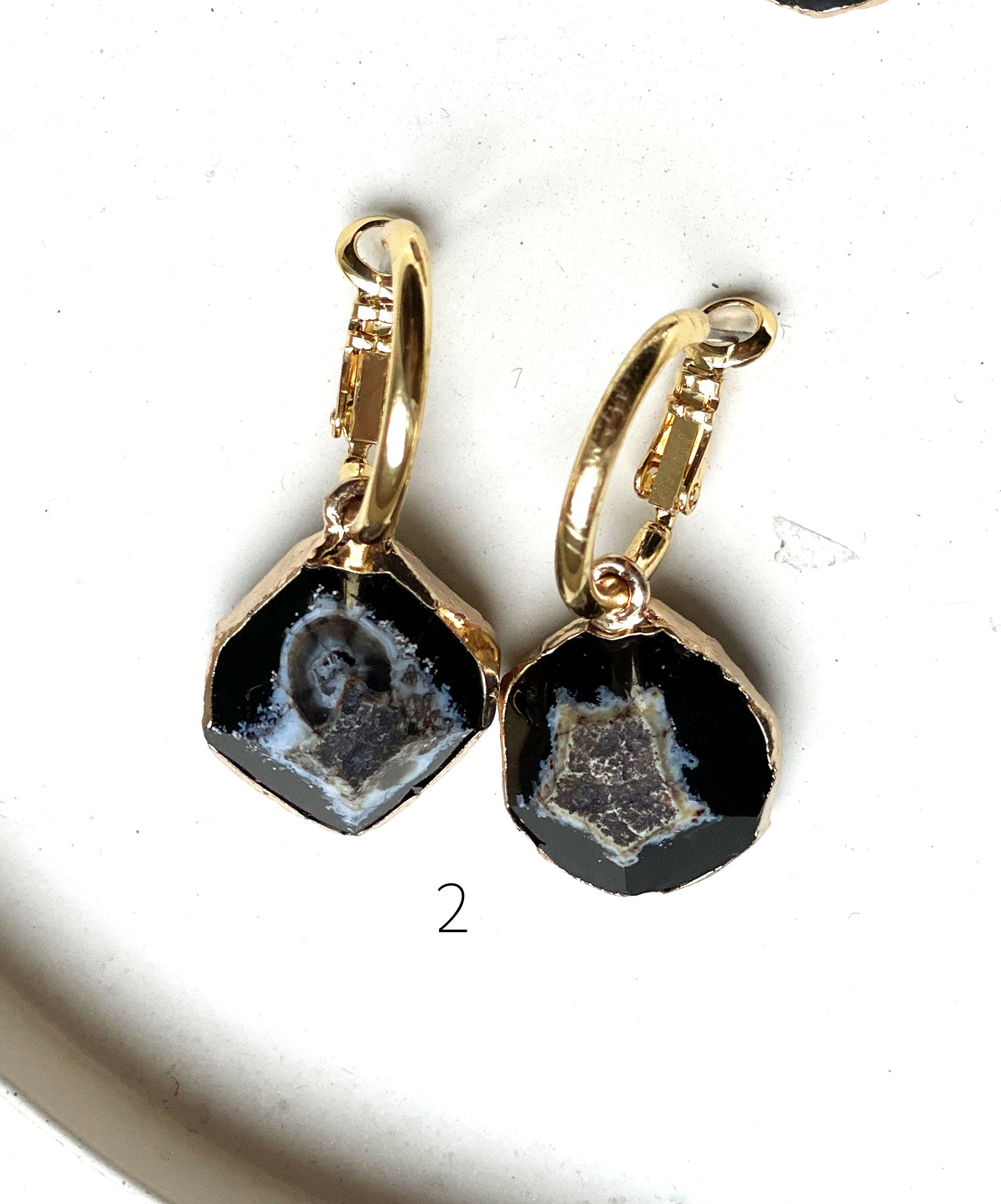 Créoles ARIA noires – Image 2