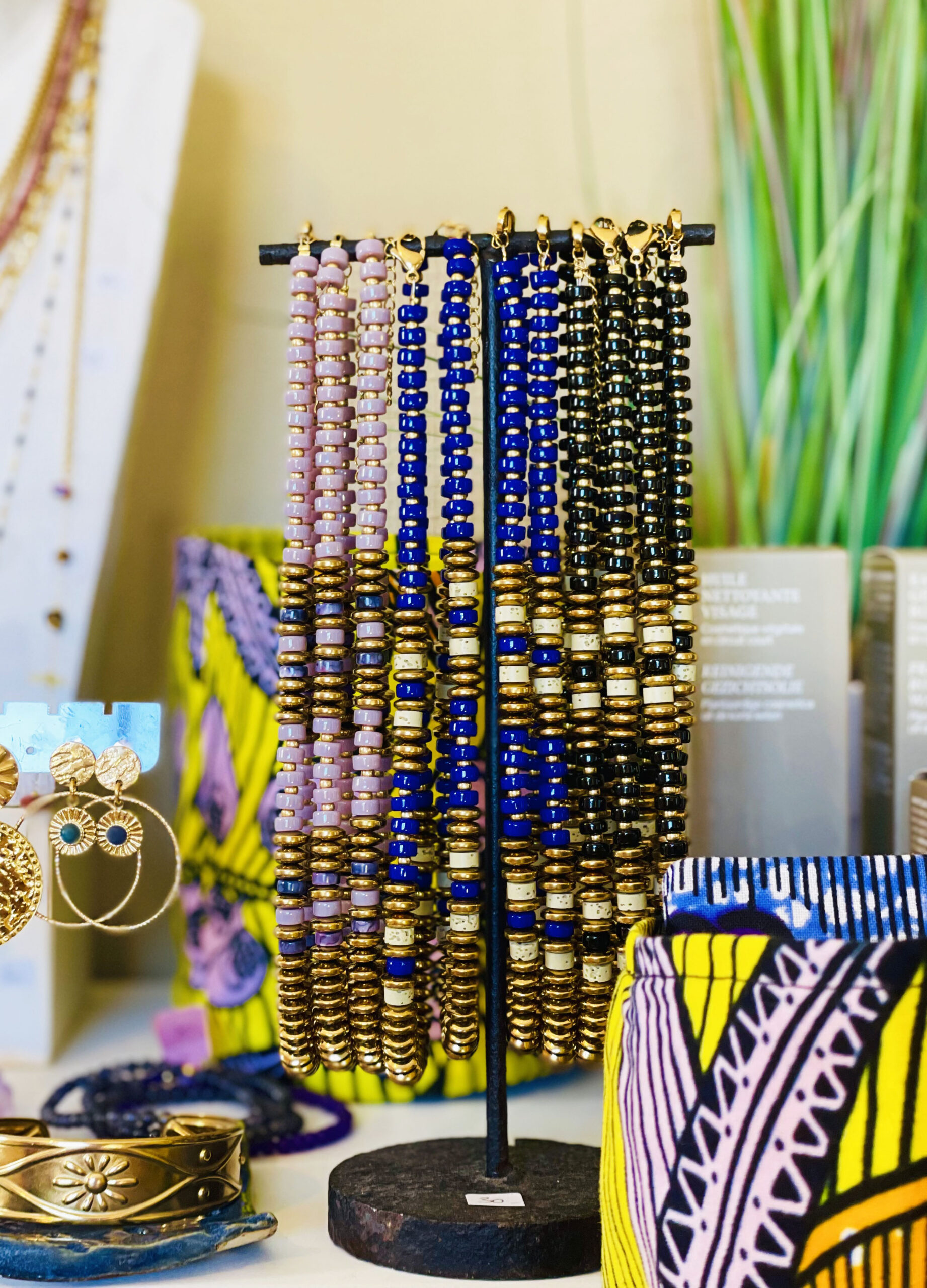 Collier CLEOPÂTRE bleu – Image 2