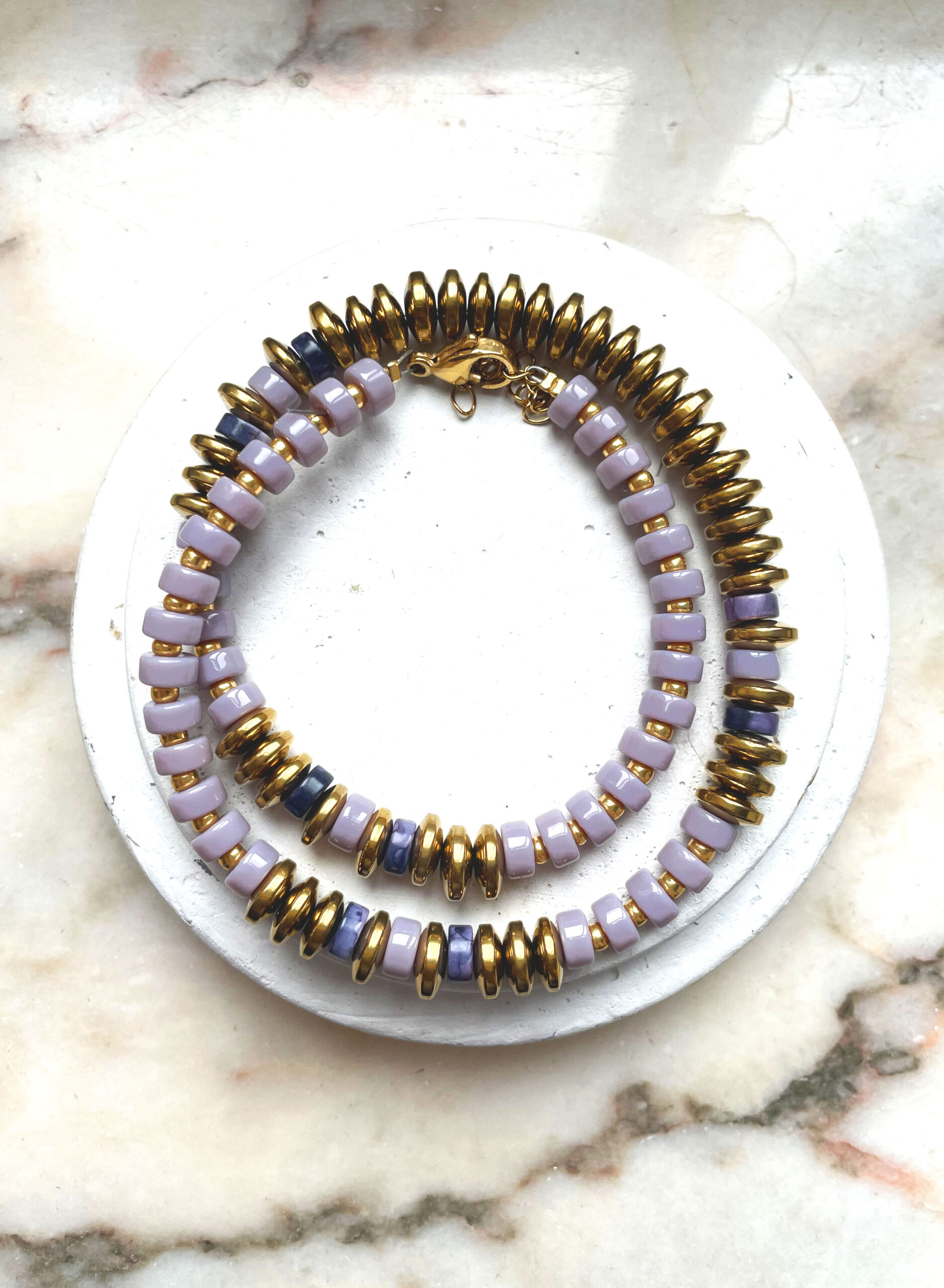 Collier CLEOPÂTRE parme