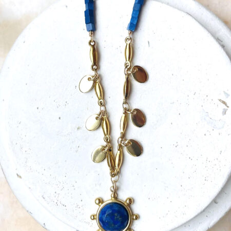 Collier ODILE bleu