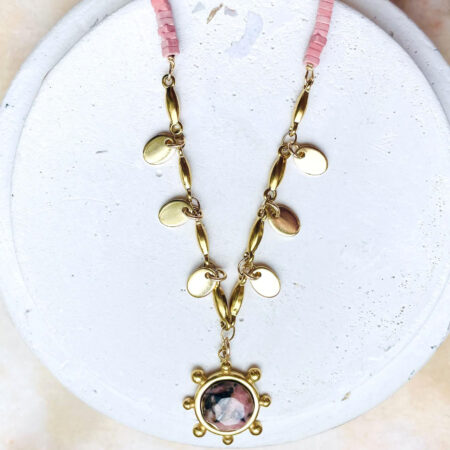 Collier ODILE rose
