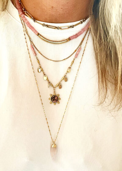 Collier ODILE rose – Image 2