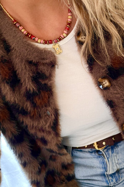 Collier BABYLONE rouge – Image 3
