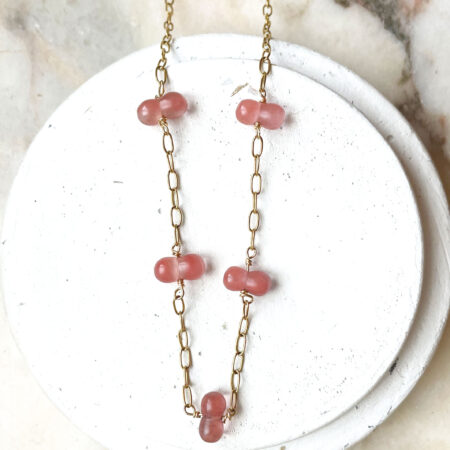 Collier CANDICE saumon