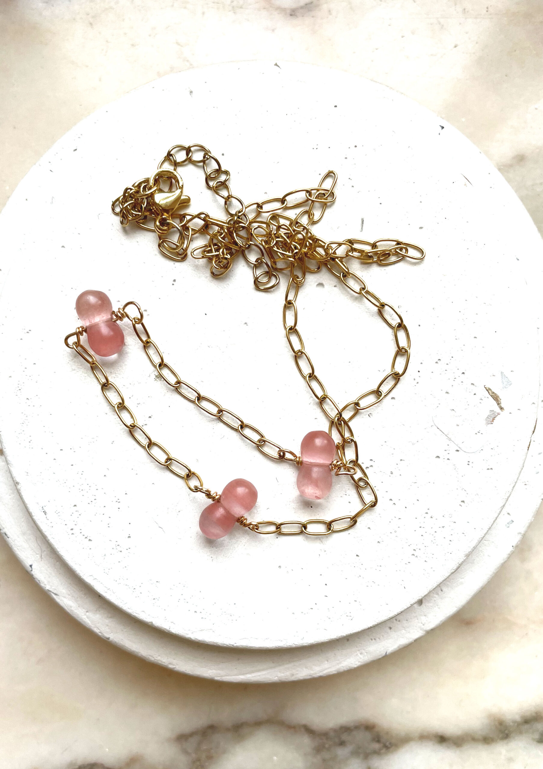 Collier CANDICE saumon – Image 2