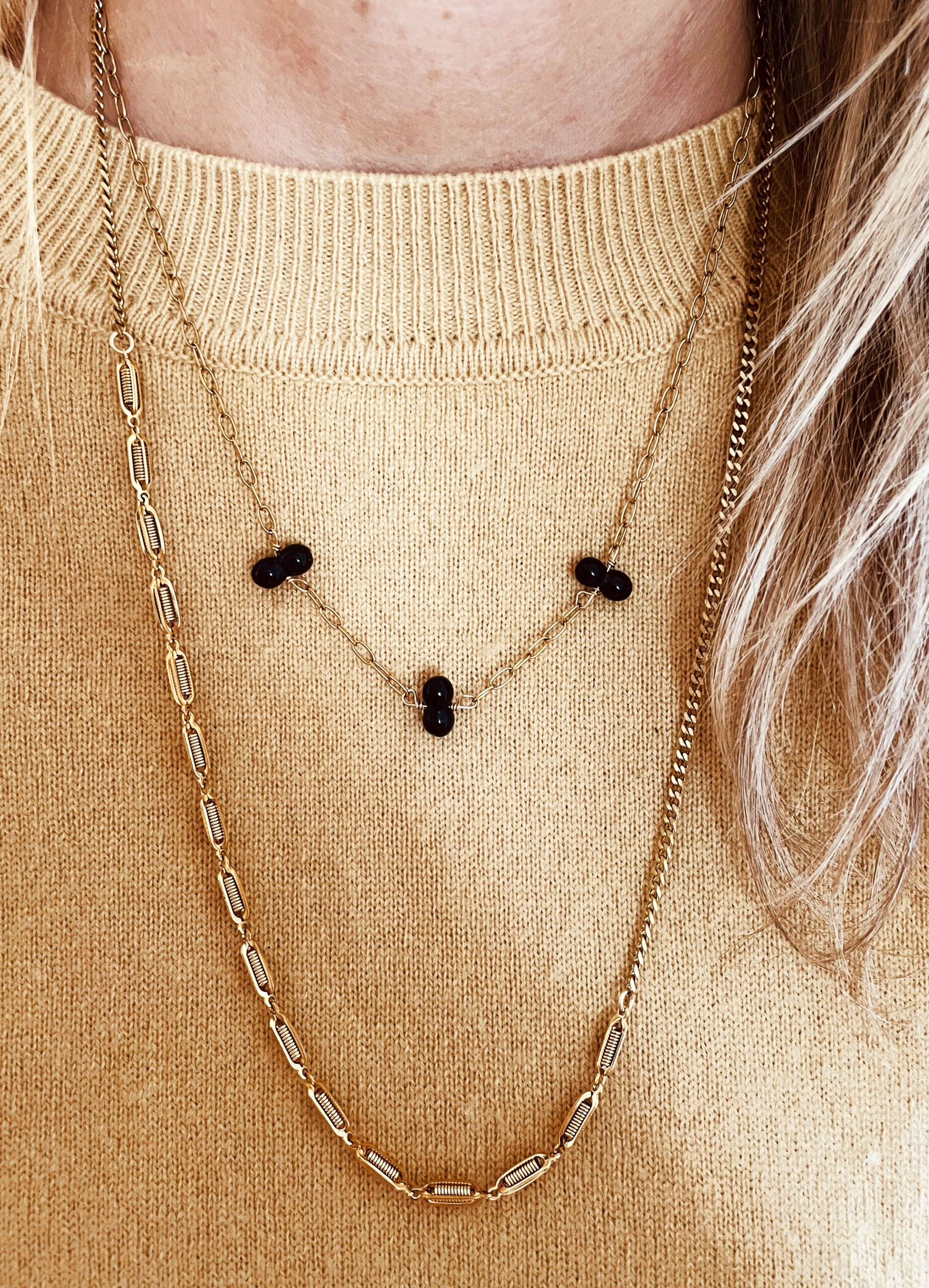 Collier CANDICE noir – Image 3