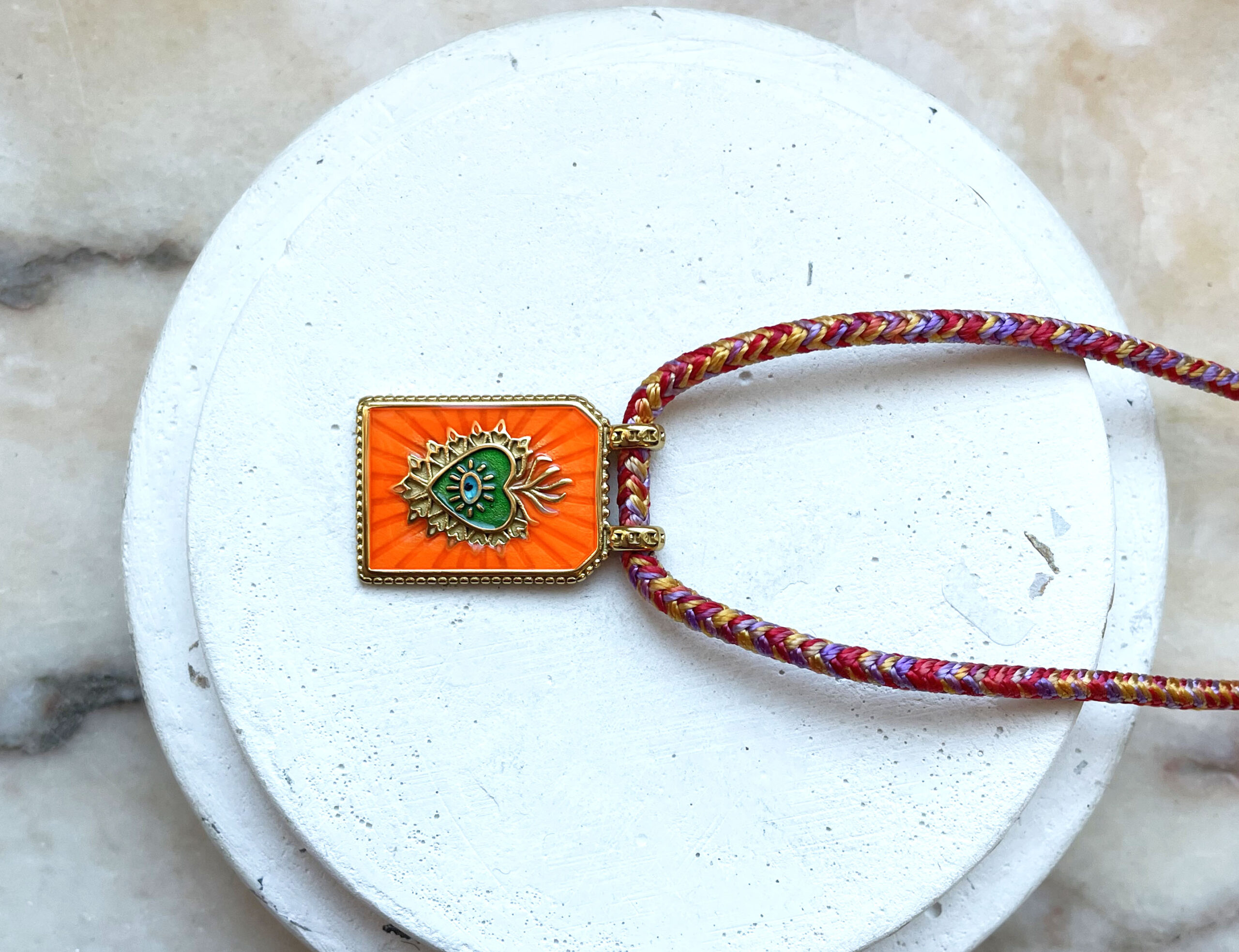 Collier MAHAUT orange – Image 6