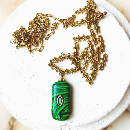 Collier ROSALIE vert