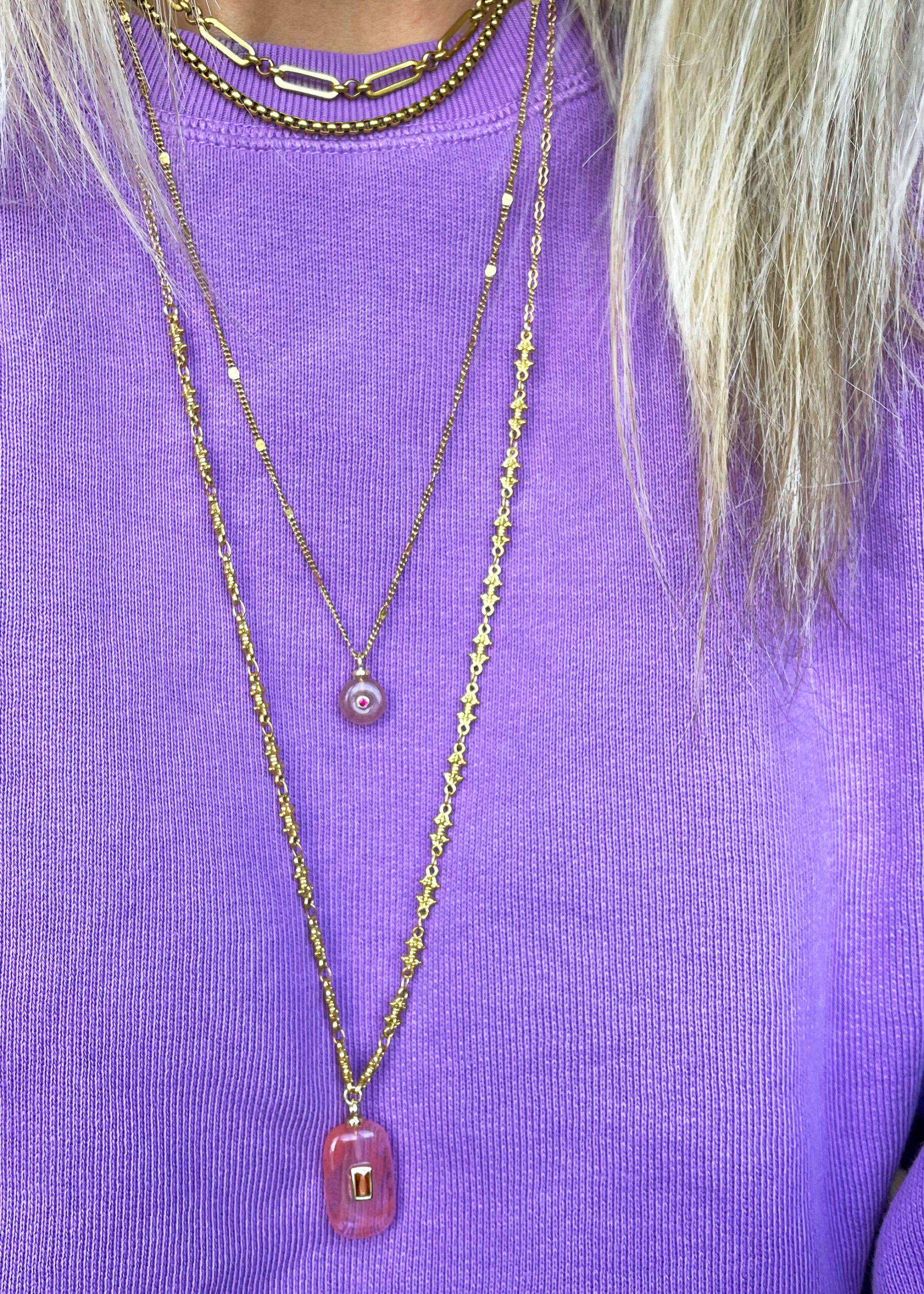 Collier ROSALIE saumon – Image 3