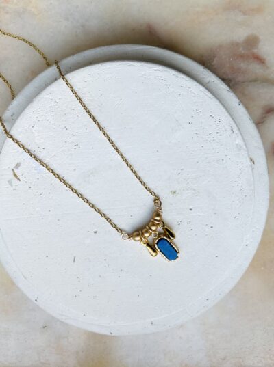 Collier ANÉMONE bleu