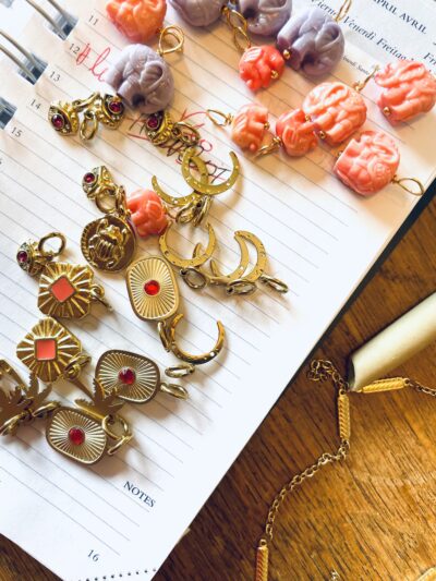 Pendentif ELEPHANT corail – Image 2