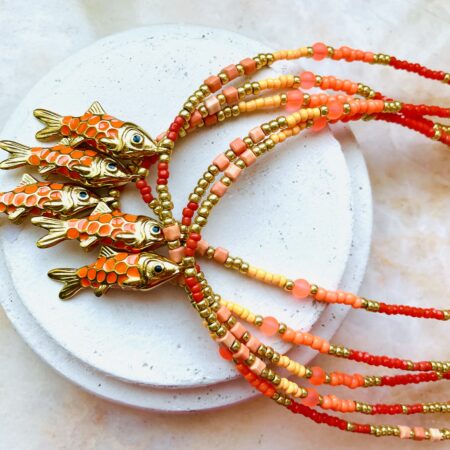 Sautoir FISH orange