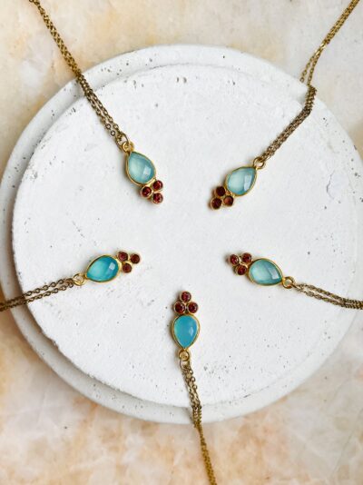 Collier ROSE turquoise