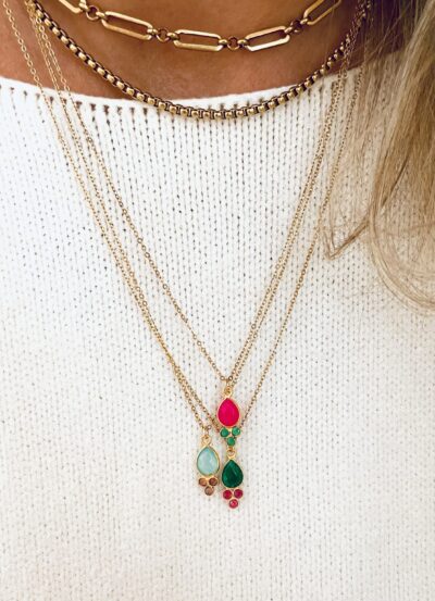 Collier ROSE turquoise – Image 2