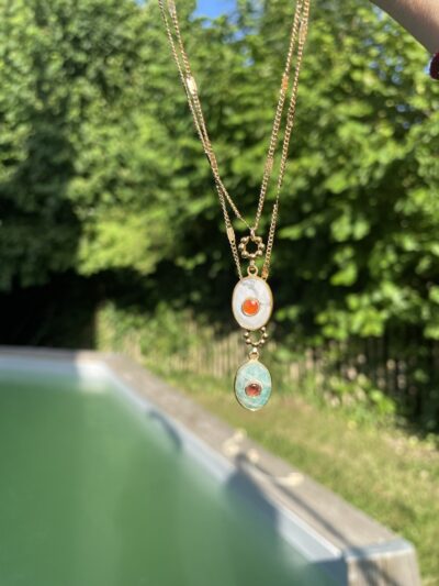 Collier AICHA vert – Image 2