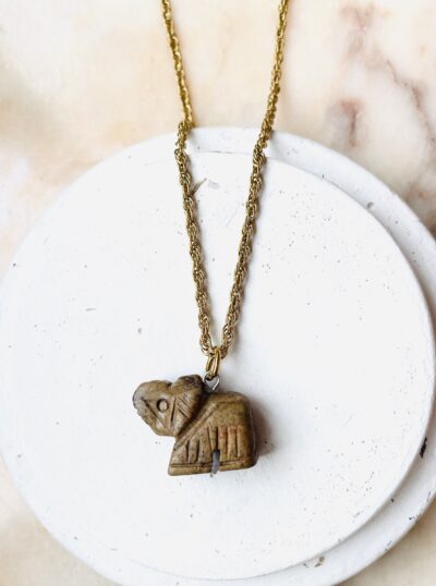 Collier ODALIE marron – Image 4