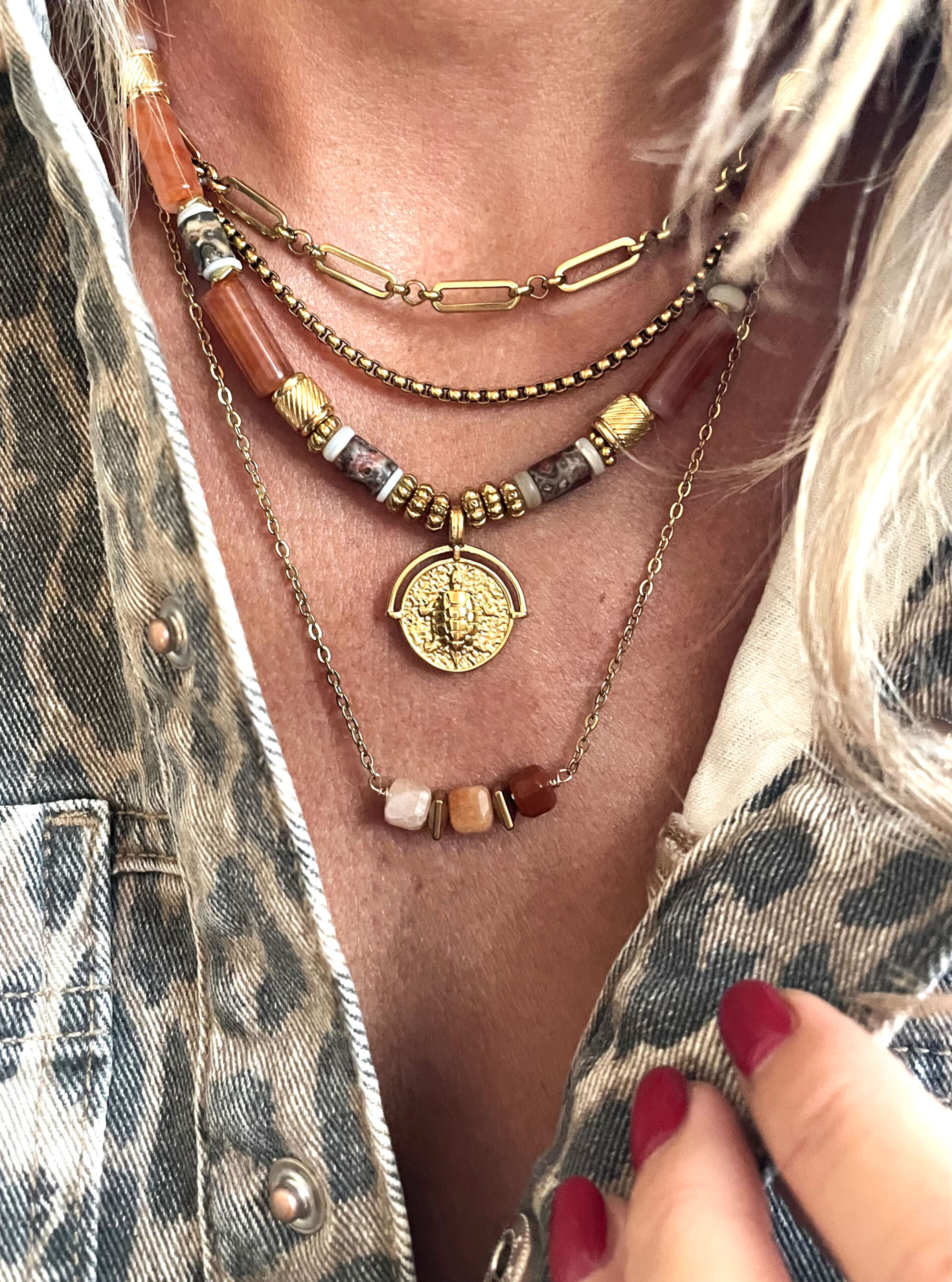 Collier JULIE camel – Image 2