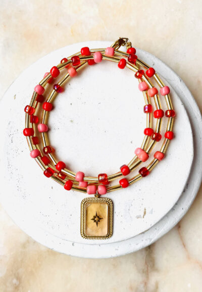 Collier PAOLA rouge