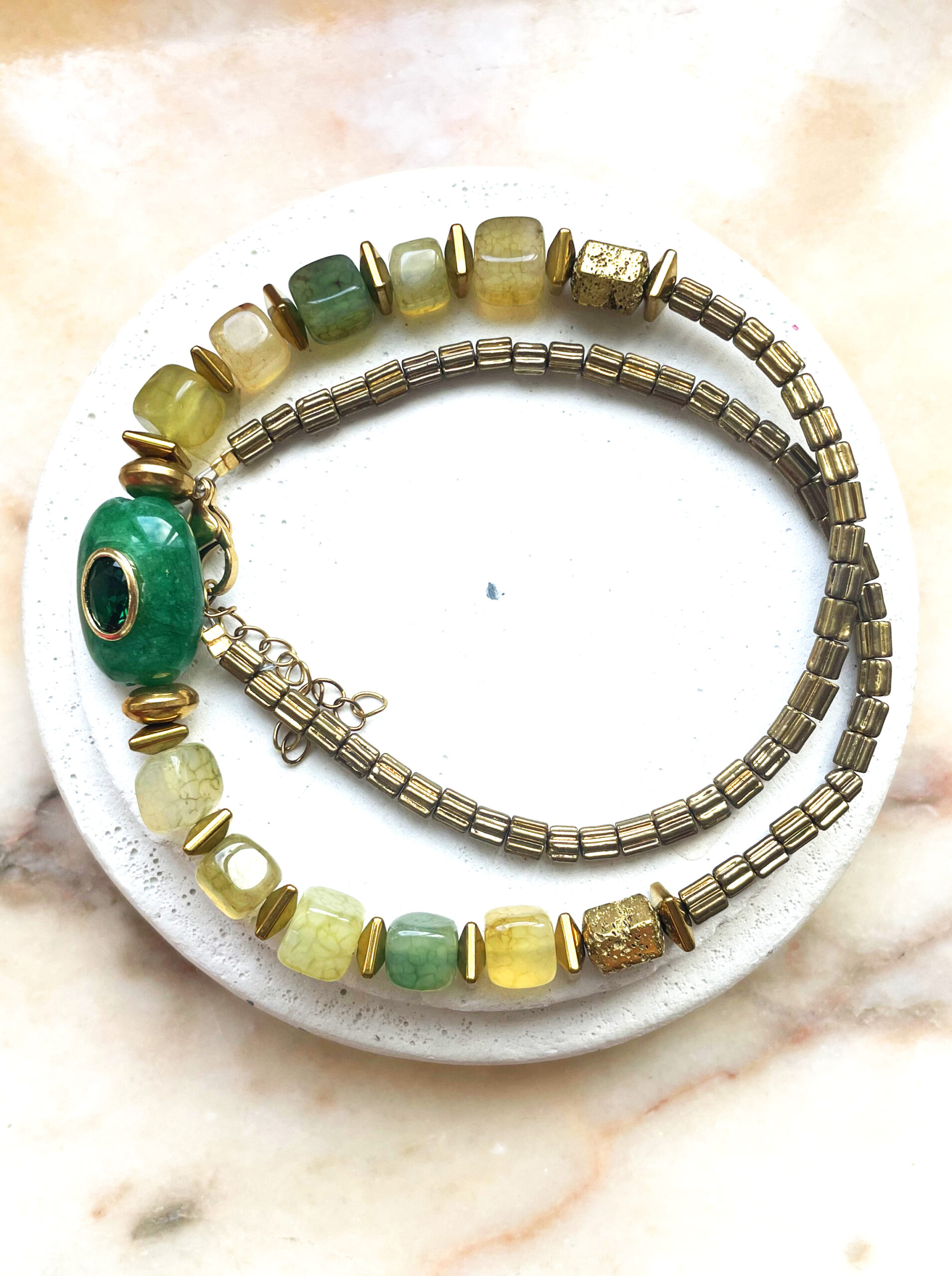 Collier AMELIE vert – Image 4