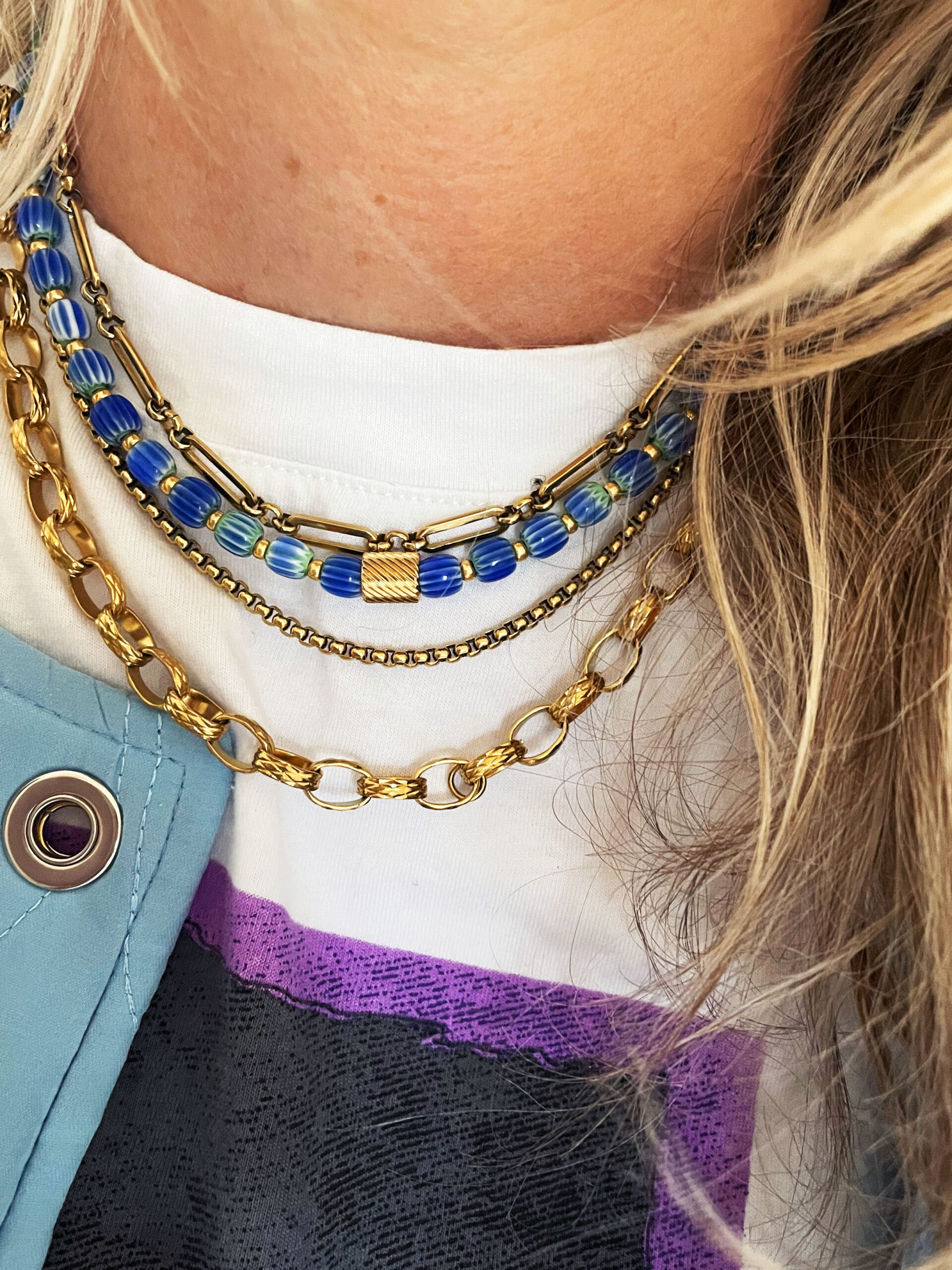 Collier CARMEN bleu – Image 5