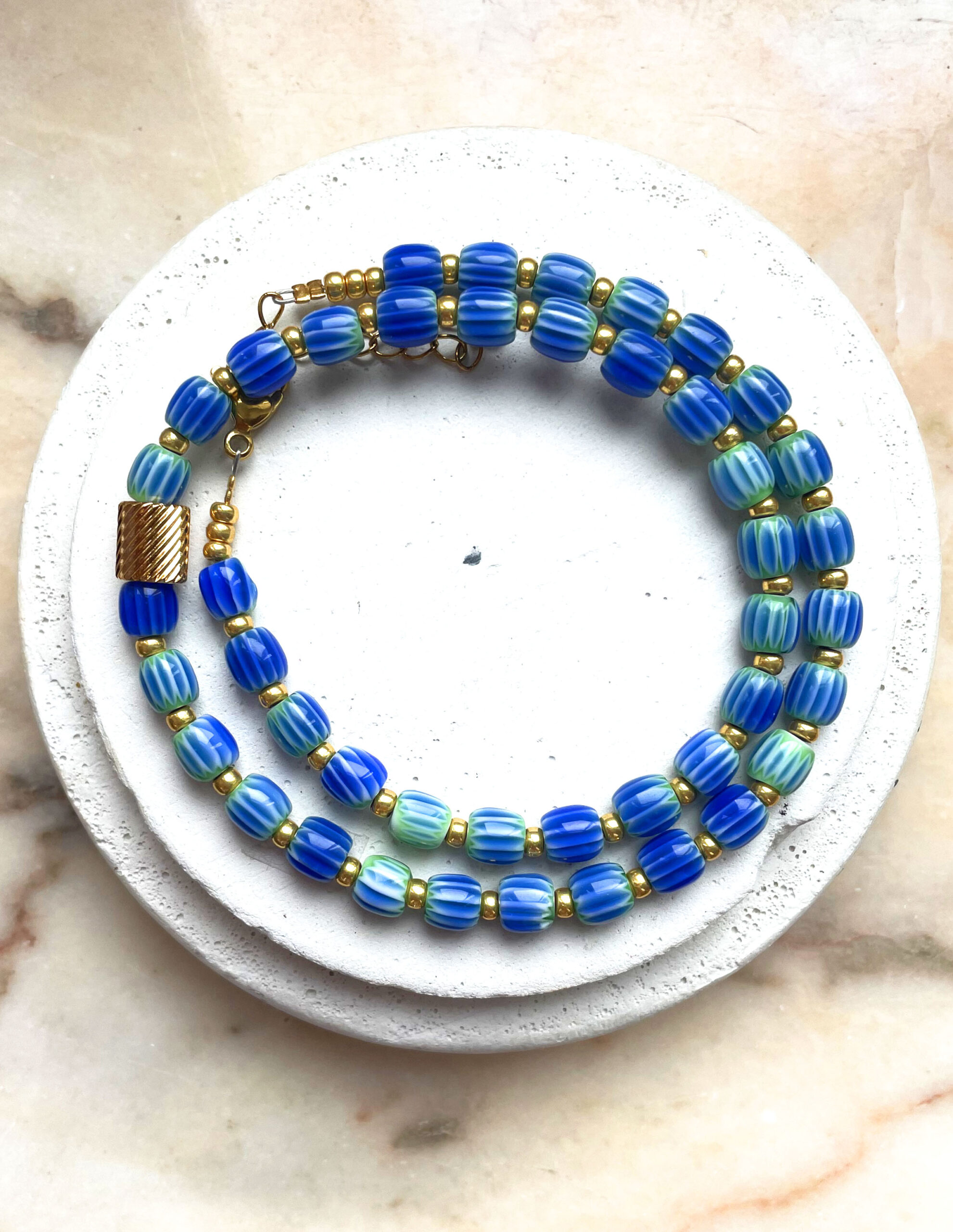 Collier CARMEN bleu – Image 3