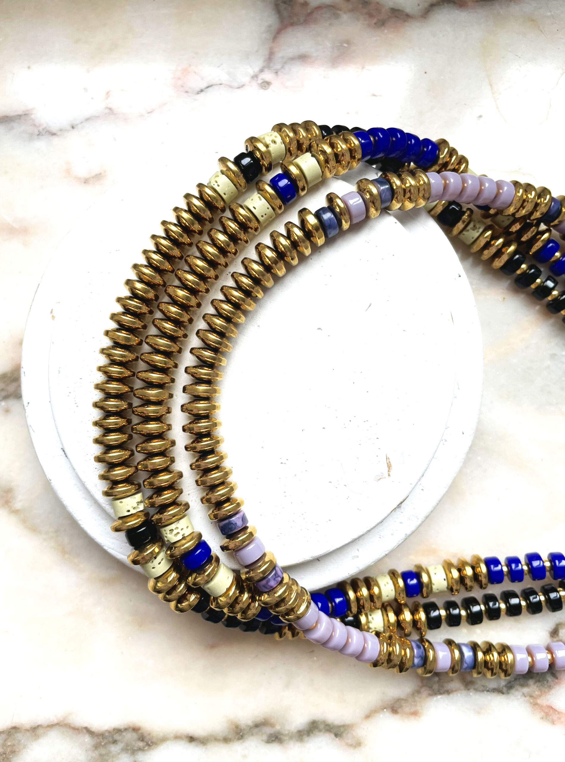 Collier CLEOPÂTRE bleu – Image 7