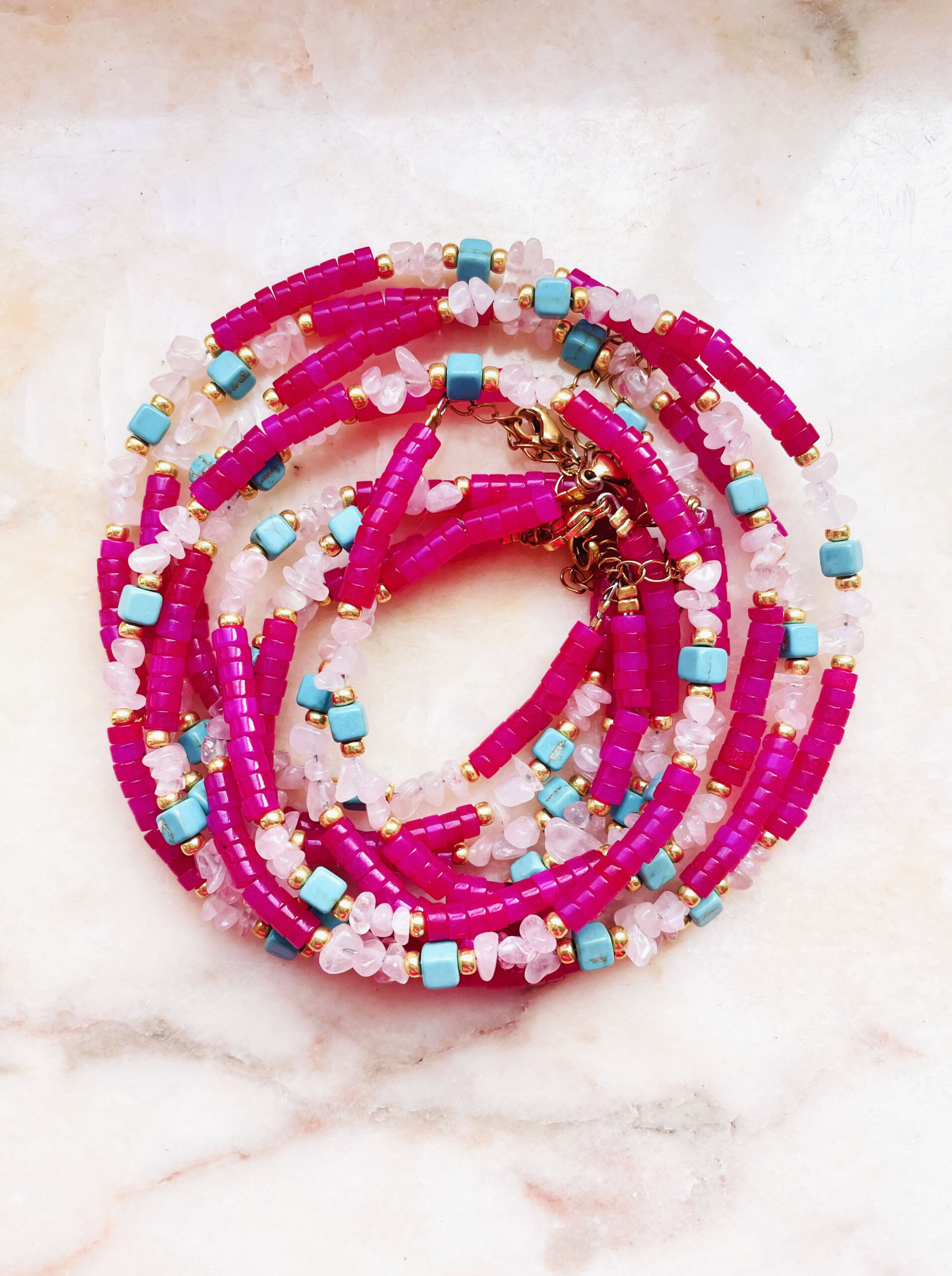 Collier CHARLENE fushia – Image 4