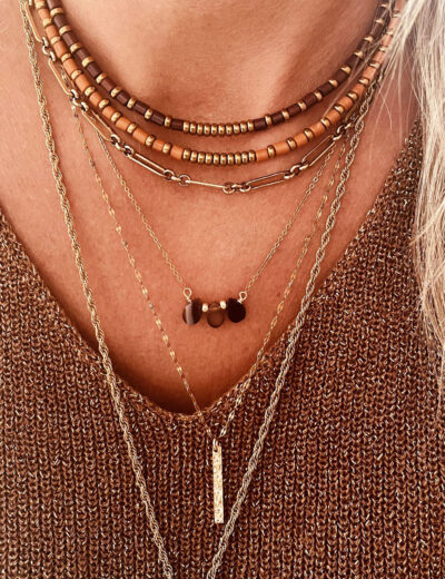 Collier ODETTE camel – Image 2