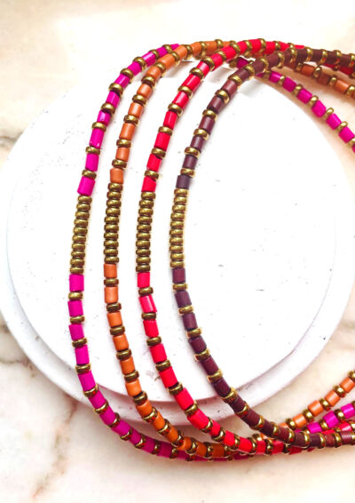 Collier ODETTE rouge – Image 2