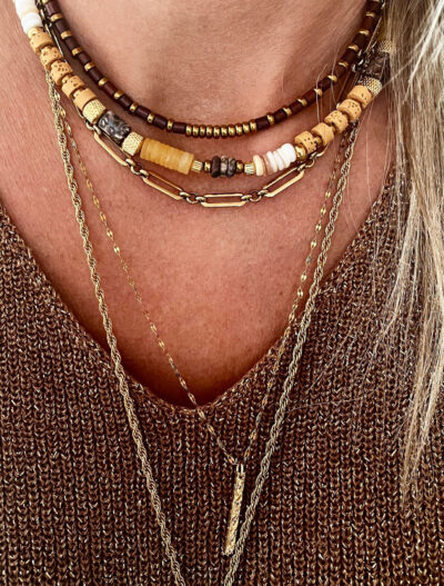 Collier ODETTE marron – Image 2