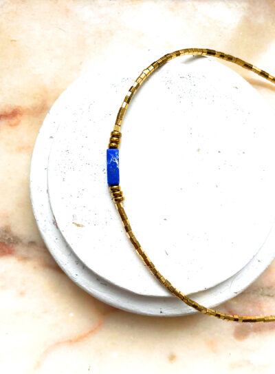 Collier PAOLINE bleu – Image 3
