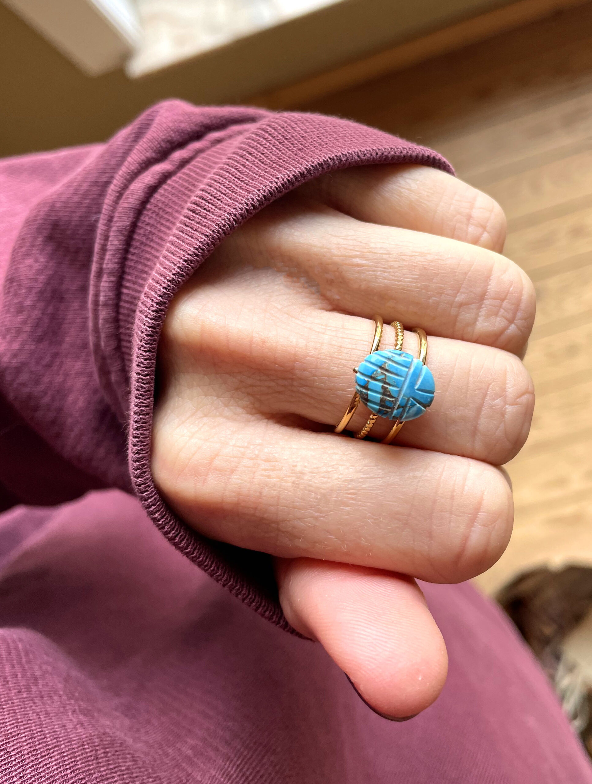 Bague SCARA turquoise – Image 3